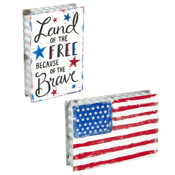 Figurines^The Round Top Collection Free And Brave Flag Sitter