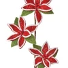 Floral^Regency Frosty Felt Poinsettia Spray, 23"