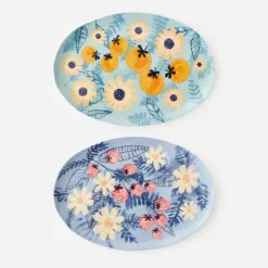 Table Decor^180 Degrees Fruit And Floral Design Platter