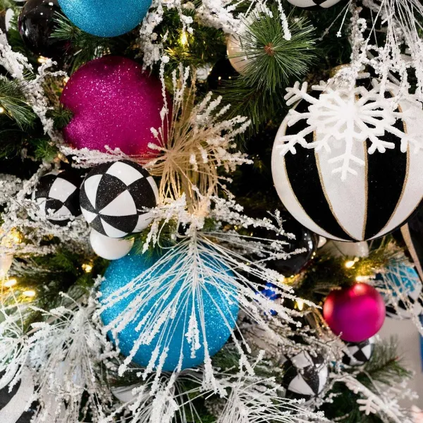 Ball Ornaments^Farrisilk Fuchsia Glitter Ball Ornament, 6"
