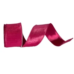 Spring Ribbon^Farrisilk Fuchsia Luster Ribbon, 2.5" X 10Yd