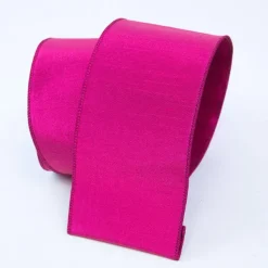 Spring Ribbon^Farrisilk Fuchsia Luster Ribbon, 4