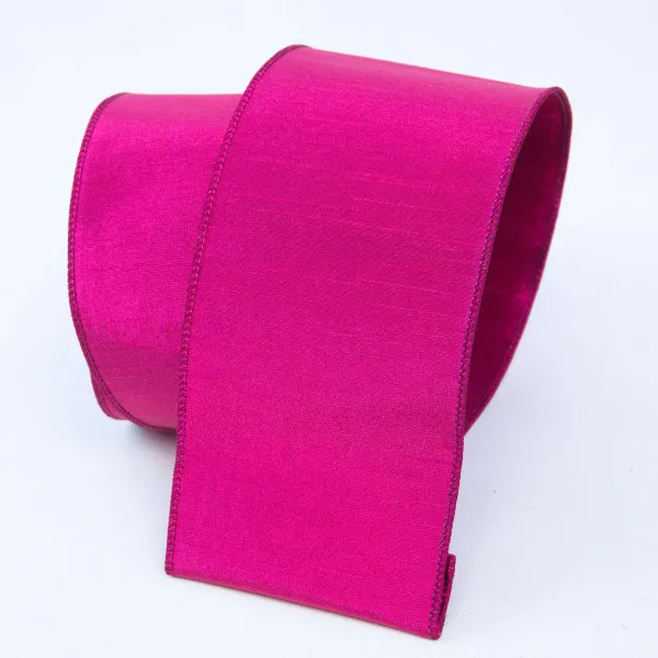 Spring Ribbon^Farrisilk Fuchsia Luster Ribbon, 4"X10Yd