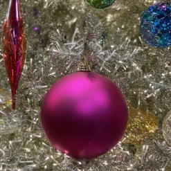 Ball Ornaments^Farrisilk Fuchsia Matte Ball Ornament, 6