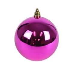 Ball Ornaments^Farrisilk Fuchsia Shiny Ball Ornament, 4"