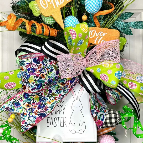Spring Ribbon^D. Stevens Garden Floral Ribbon 4"X10Yds