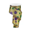 Ribbon^Craig Bachman Giant Mardi Gras Polka Dots, 2.5"X10Yd