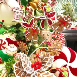 Floral^Direct Export Co. Gingerbread And Snowflake Spray