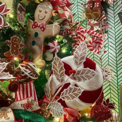 Sprays^Direct Export Co. Gingerbread Holly Spray