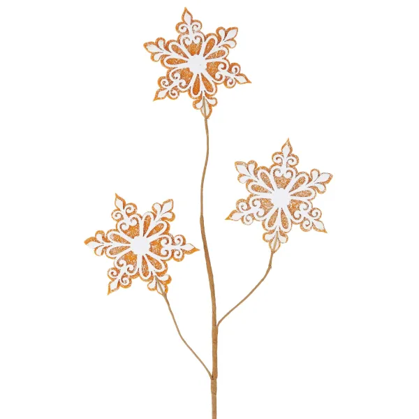 Sprays^RAZ Gingerbread Snowflake Spray