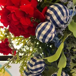 Floral^Liberty Floral Gingham Ball Pick