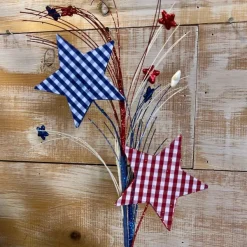 Floral^Liberty Floral Gingham Star Spray