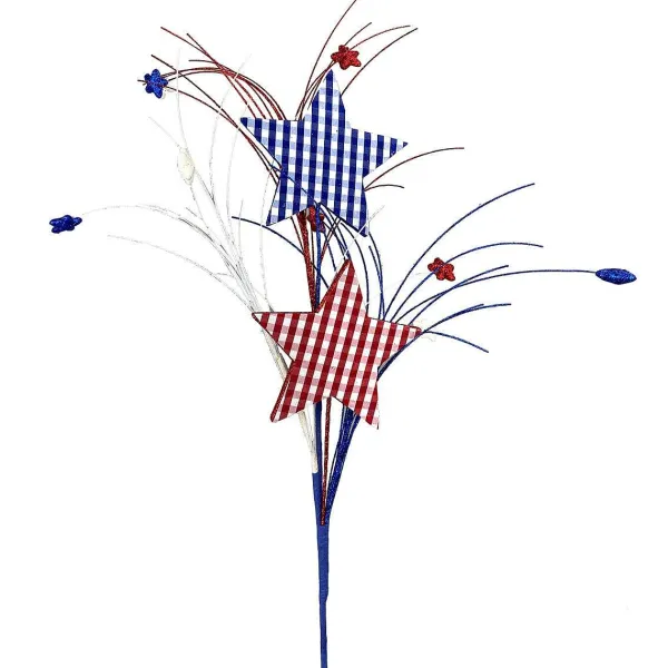 Floral^Liberty Floral Gingham Star Spray