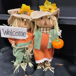 Figurines^Liberty Floral Girl Scarecrow Standing