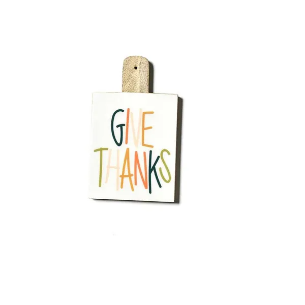 Table Decor^Happy Everything Give Thanks Rectangle Board By !