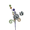Floral^Liberty Floral Glitter Curly Velvet Ball Pick