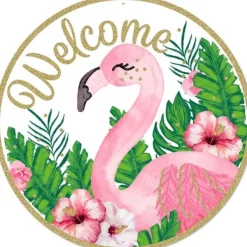 Signs^Craig Bachman Glitter Flamingo Sign