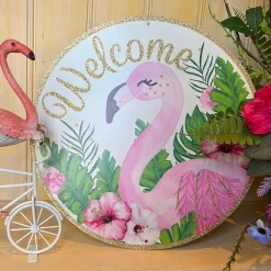Wall Decor^Craig Bachman Glitter Flamingo Sign
