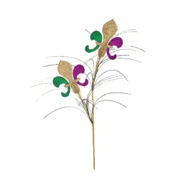 Sprays^Regency Glitter Fleur De Lis Spray