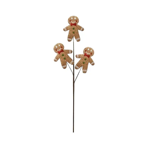 Floral^Craig Bachman Glitter Gingerbread Spray
