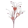 Floral^Craig Bachman Glitter Heart Twig Spray