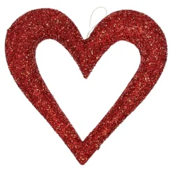 Wall Decor^Craig Bachman Glitter Hollow Heart 14"