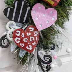 Floral^Craig Bachman Glitter Pattern Hearts Spray