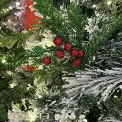 Floral^Craig Bachman Glitter Pine And Ball Spray