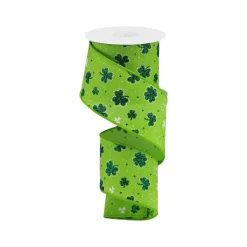 Ribbon^Craig Bachman Glitter Shamrock Ribbon 2.5