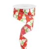 Ribbon^Craig Bachman Glitter Snowmen With Snowflakes, 1.5" X 10Yd.
