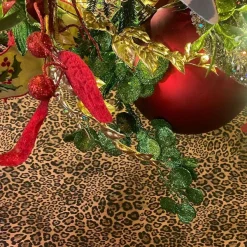 Floral Decor^Regency Glittered Lunaria Leaf Spray