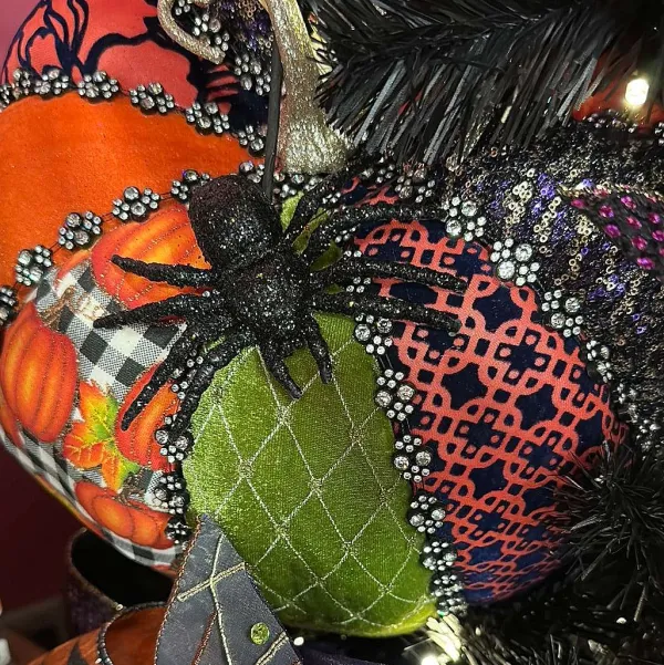 Floral^Craig Bachman Glittered Spider Pick