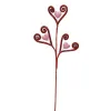 Floral^Craig Bachman Glittered Swirl Tube Heart Spray, 23"