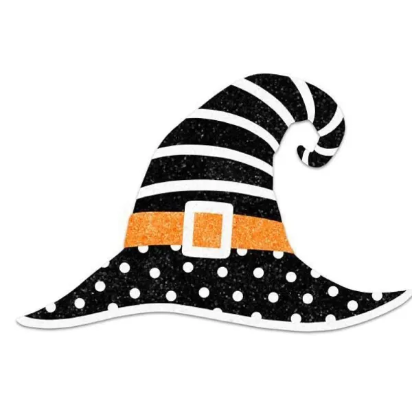 Signs^Craig Bachman Glittered Witch Hat
