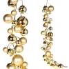 Winter^RAZ Gold Ball Garland, 4'