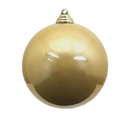 Mardi Gras^Farrisilk Gold Candy Apple Ball Ornament, 4"