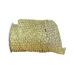 Ribbon^Farrisilk Gold Christmas Diamonds Ribbon 6"X10Yd