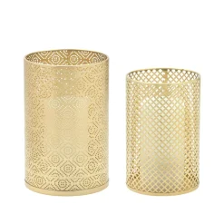 Spring^Melrose Gold Filigree Candle Holder, Gold