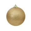 Ball Ornaments^Farrisilk Gold Glitter Ball Ornament, 8"