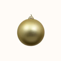 Mardi Gras^Farrisilk Gold Matte Ball Ornament, 8"