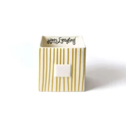 Diy Containers^Happy Everything Gold Mini Stripe Medium Nesting Cube By !