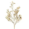 Floral Decor^Regency Gold Painted Pearl Mistletoe Spray, 26"