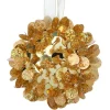 St. Patrick's Day^Regency Gold Sequin Retro Ball Ornament