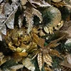 Mardi Gras^Farrisilk Gold Shiny Ball Ornament, 6"