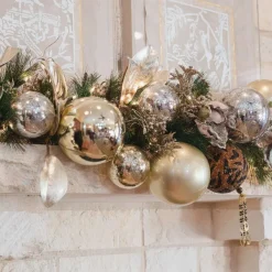Ball Ornaments^Farrisilk Gold Shiny Ball Ornament, 8"