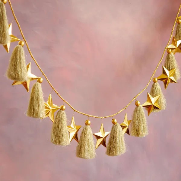 Party Diy^Glitterville Gold Star Garland By