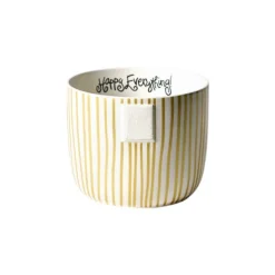 Kitchen & Dining^Happy Everything Gold Stripe Mini Bowl By !