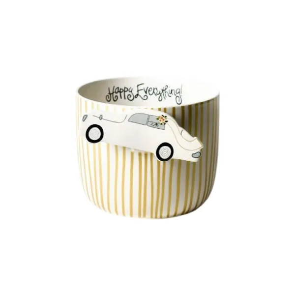 Kitchen & Dining^Happy Everything Gold Stripe Mini Bowl By !