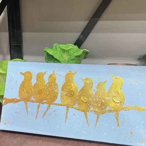 Spring^CYTA Art Golden Birds Art
