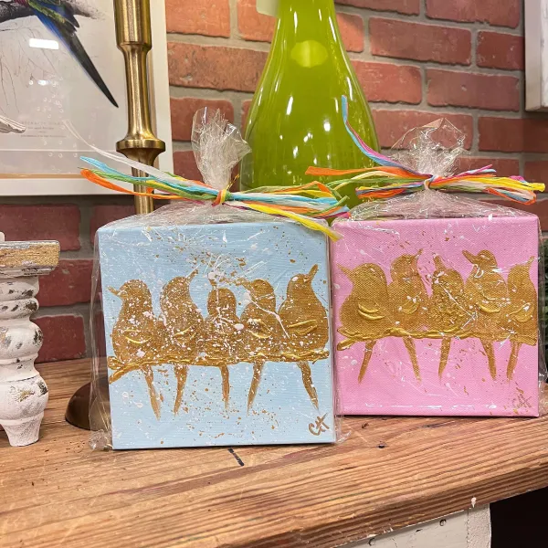 Wedding Showers^CYTA Art Golden Birds Art, Mini
